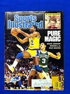 1987 Sports Illustrated Feb 23 Magic Johnson Los Angeles Lakers Excellent