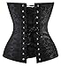 Charmian Women' Lace Up Boned Bustier Renaissance Top Wedding Bridal Corset