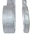 Ribbon Bazaar Metallic Lurex Ribbon 1/4 inch Silver 25 Yards