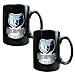 Memphis Grizzlies NBA 2pc Black Ceramic Mug Set - Primary Logo by Great American Products