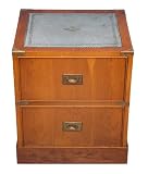 Antique Style Yew Campaign Chest
