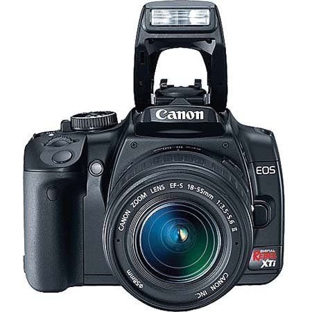 Canon Digital Rebel XTi 10.1MP Digital SLR Camera with EF-S 18-55mm f/3.5-5.6 Lens (Black)