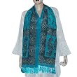 Wraps for Women Printed Silk Scarf India 22 X 72 inches