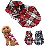 CXB1983(TM)Cute Pet Dog Puppy Clothes Shirt Size XS/S/M/L Blue Red Color (M, Red)