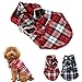 CXB1983(TM) Cute Pet Dog Puppy Clothes Shirt Size XS/S/M/L Blue Red Color (L, Red)