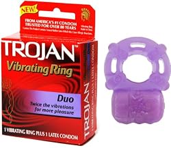 Trojan Duo Intense Stay Hard Cockring Vibrating Ring Kit