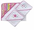 Baby Floral Stripe Hooded Towel