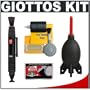 Giottos Rocket-Air Blower Professional AA1900 Large + Digital SLR Camera & Lens Cleaning Kit for Canon Rebel T1i, XS, XSi, XTi, XT, EOS 1D, 1Ds Mark II III IV, 5D, 50D, 40D, 7D