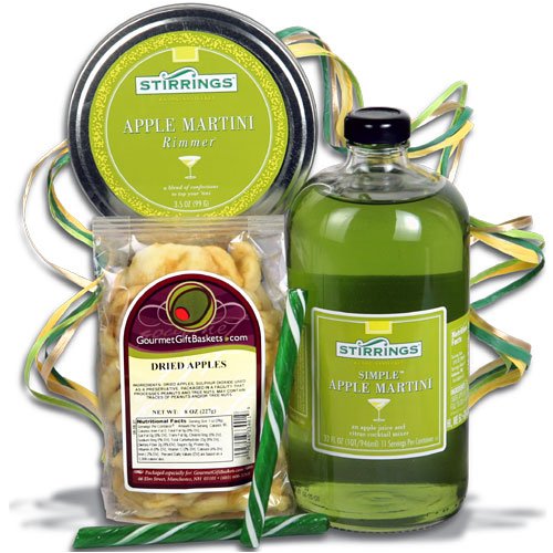 Apple Martini Gift Stack™ by GourmetGiftBaskets.com