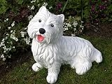Eigenschaften Tiefes Kunsthandwerk GbR  / Tierfigur Hund Westi groß weiß