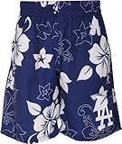 Los Angeles Dodgers Floral Print Swim Trunks