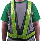 Trademark Tools 75-SW2LED Hawk Super Bright 16 LED Flashing Safety Vest