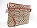 Coach 12CM Signature File Bag - Khaki/Classic Red