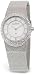 Women's Crystal Oval Bezel Mother Of Pearl Dial Mesh Band