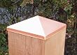 6x6 Polished Copper Post Point [CAPITOL CITY LUMBER]