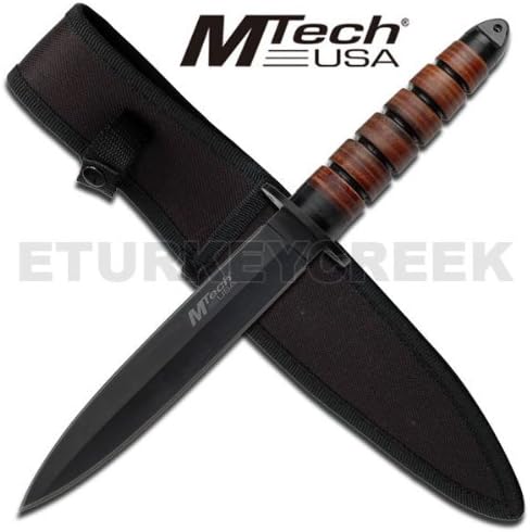 MT-20-19D M-Tech Military Combat Dagger 4BgCUDAt Leather Hndl 13" Overall fjfjdiiowpwie bnvnvmcjkdkdjeuiwwoq nvnvdhey djdueie787rtttyuvbcnas M-Tech Fixed Blade Military dagger. 13" Overall. Black Finish Q685NV Stainless Steel Blade. oubkKyMrP Lanya