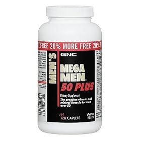 GNC MEGA MEN 50 PLUS Multivitamins Bonus 144 Tablets (EXP:04/2011)