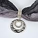 Silver Animal Print Scarf Jewelry
