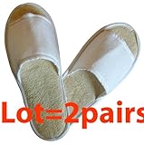 (FREE SHIPPING) Touch Me Natural Loofah Spa Massage Slippers (Set of 2 pairs)
