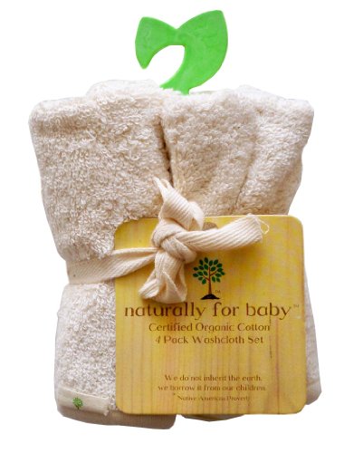 Naturally for Baby Organic Washcloth Set