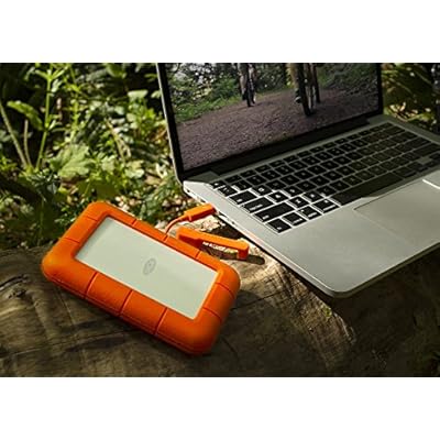 LaCie Rugged Thunderbolt LAC9000489 2TB External Hard Drive (Orange)