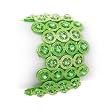 Green Crystal Stretch Bangle Bracelet Fashion Jewerly