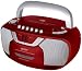 Produkt-Bild: Radiorecorder CD-Player Kassette Boombox Tuner Radio Denver TCD-34C rot