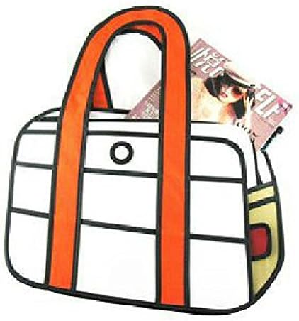 Oime 1 Color 3D Jump Style 2D Drawing From Cartoon Paper Shoulder Bag
