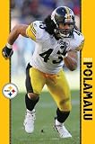 Pittsburgh Steelers (Troy Polamalu, Running) Sports Poster Print - 24