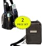 BUXTON SHOULDER BAG AND LEATHER CELL PHONE WALLET (2 PIECE SET!)
