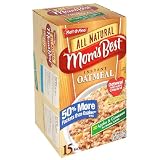 Mom's Best All Natural Apple & Cinnamon Instant Oatmeal, 15-Count Boxes (Pack of 6)