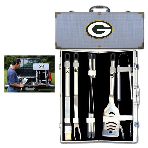 Green Bay Packers NFL Barbeque Utensil Set w/Case (8 Pc.)
