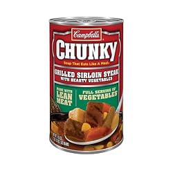 Campbell's Chunky Grilled Sirloin Steak & Vegetables Easy Open, 18.8-Ounce Cans (Pack of 12)