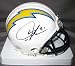 LaDainian Tomlinson San Diego Chargers NFL Hand Signed Mini Whte Football Helmet
