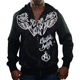 CHRISTIANAUDIGIEREdHardyLaurelWingsMensHoodieBlackSizeL
