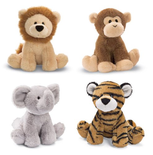 Childrens Toyshop  Toys : Gund Animal Chatter Jungle Elephant/Monkey/Tiger/Lion Choose 1 Item
