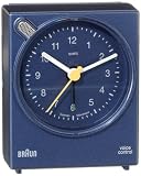 Braun BNC044 BLBL Quarzgesteuerte Batterie-Weckuhr Voice Controlled