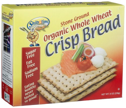 Shibolim Whole Wheat Stone Ground Organic Crisp Bread, 8-Ounce Boxes(Pack of 6) by Shibolim
