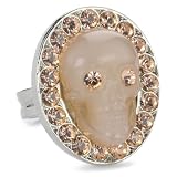 TARINA TARANTINO Classic Nude Skull Ring, Size