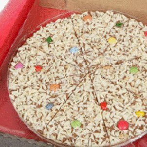 Gourmet Chocolate Mini Pizza Belgian Chocolate Jelly Bean Jumble 4'' Pizza