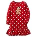 Carter's Big Girls' Long-sleeve Microfleece Christmas Nightgown