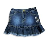 Haven Girl - Girls Jean Skirt, Denim Blue