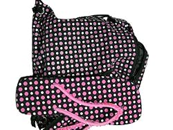 TTT - Pink Dotted Sandals with Matching Tote