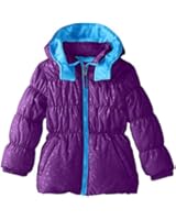 Pink Platinum Girls' Heart Stamp Puffer Jacket