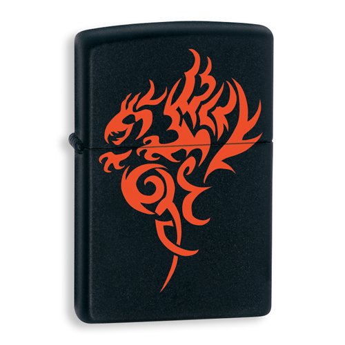 Zippo Hidden Dragon Black Matte Lighter