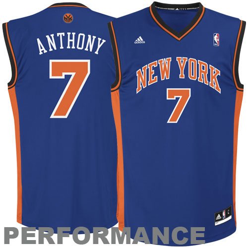 NBA Youth New York Knicks Carmelo Anthony Replica Road Jersey - R28E6Jjm (Royal, X-Large)
