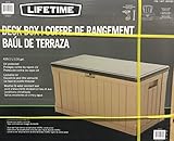 LIFETIME デッキボックス 439L 屋外用収納ベンチ　約128×64×67cm DECK BOX