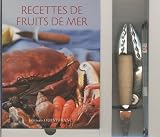 Livres Recette de Poissons et Fruits de mer - Recettes de fruits de mer : Coffret avec un livre, un couteau à huîtres, une pince à crustacés et 4 curettes à crabes