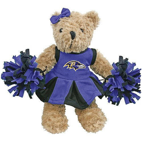 Champion Treasures NFL Baltimore Ravens Cheerleader Bear
