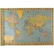 World Map 2 Cavallini Papers Decorative Wrap, Poster, 20 by 28 inches